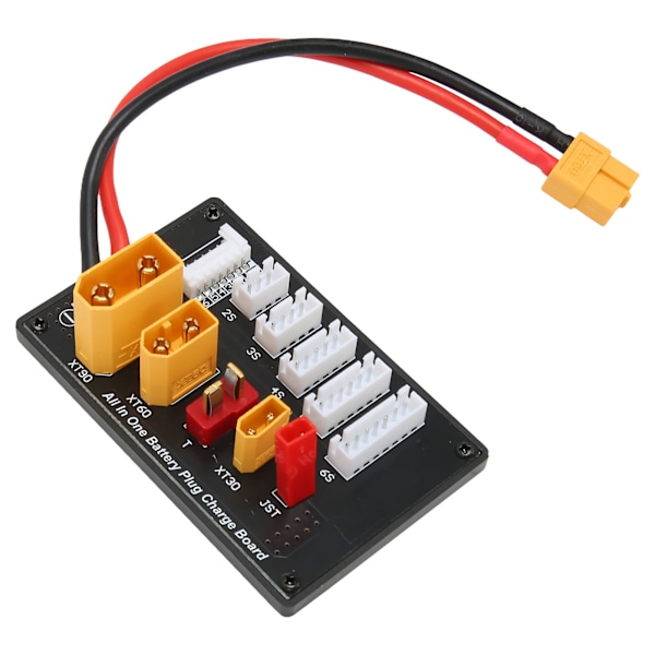 Lipo Batteri Parallelt Opladningskort Fem i En XT30 XT60 XT90 JST T-stik Multiladerplade til Imax B6 B6AC IDST Q6 Lite