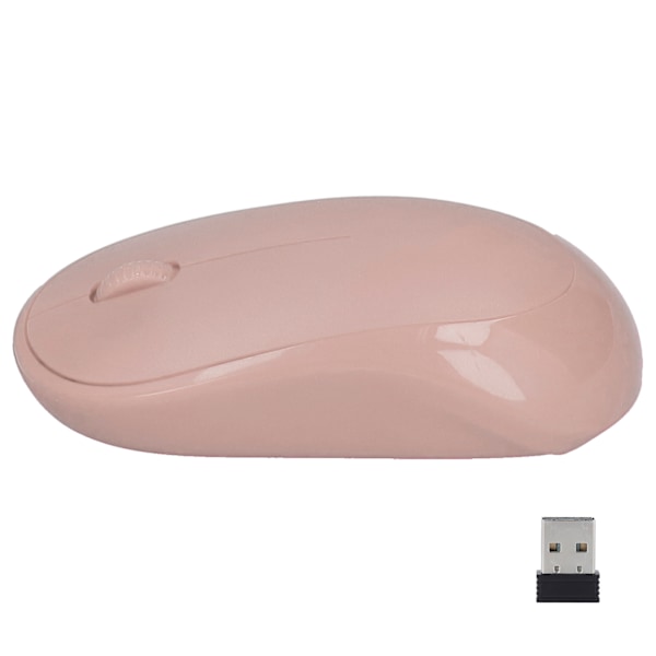 Y6 2.4GHz Trådløs Mus Bedrift Energibesparende Ultratynn Fotoelektrisk Mus for Datamaskin (Rosa)
