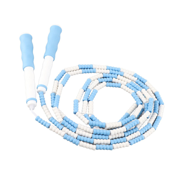 Segmentert hoppetau Justerbart, uten floker Perler Fleksibelt PP-plast hoppetau for barn Blå