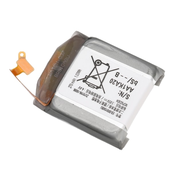 EB BR810ABU Batteriudskiftning til Galaxy Watch Gear S4 42mm SM R810 R815U 1,03Wh 270mAh 3,85V litiumionbatteri
