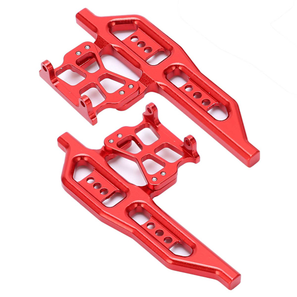 2kpl RC sivupolkimet alumiiniseosta Korvaa osat Axial SCX24 90081 C10 1/24 RC-autoihin Punainen