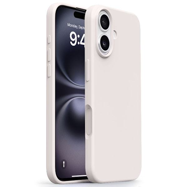 【NX】Compatible with iPhone 17 Slim Silicone Case - White Vit white