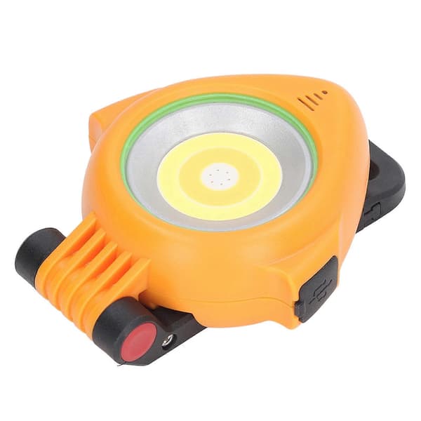 Solar arbejdslys Magnetisk 3-trins justerbar genopladelig LED arbejdslys til bilvedligeholdelse Orange