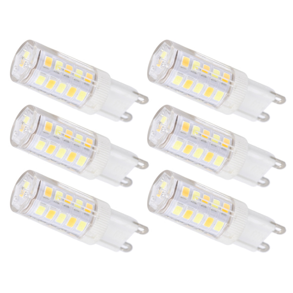 10 STK G9 220V LED-lampa Dimbar keramisk LED-lampa Byt ut halogenlampa för ljuskronaG9 3W 32LED