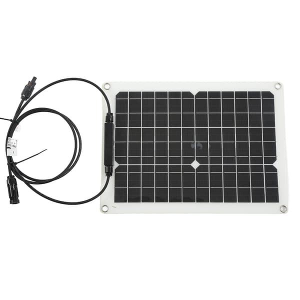 Solpanel Monokristallin Solcellpanel Styrenhetssats 30W 18V Utgång för Bil Husbåt