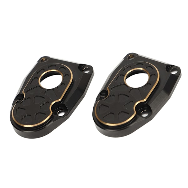 2 ST Messingportaldeksler Svart Stabilitet Portal Styrkehalshatt for Axial Capra SCX10 III AR45P 1/10
