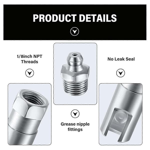 【NX】Smørenippel Retvinklet 90 Grader Push-Fit Rillet Smørenippel