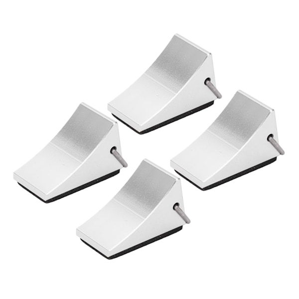 4 ST RC modell bilhjulskloss Bra fixering Anti-halk botten RC aluminiumlegering hjulblock för Redcat Gen8 för Axial SCX10 Silver