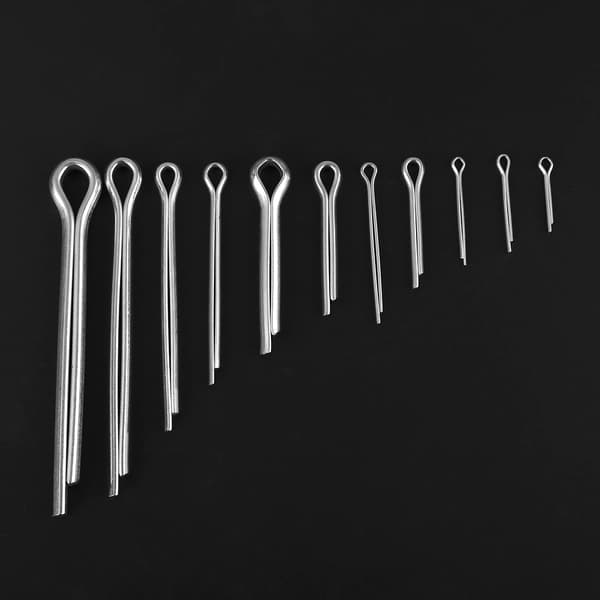90 stk. 11 slags M1,5 M2 M3 M4 M5 M6 Splittepinde Sortiment med etui