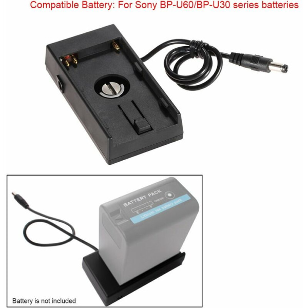 DV-kamera Batterifäste Power Plate För BlackMagic BMCC 4K BMPCC Kamera Power För Sony BP-U60/U30