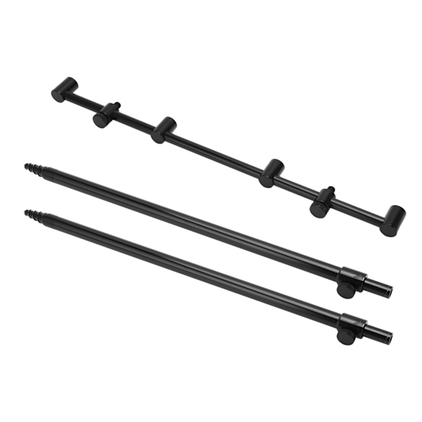 Fiskespöfäste 2 Sektioner Teleskopisk Aluminiumlegering Fiskespö Stöd med Universalgänga för Utomhusfiske 2x45.5cm Mark
