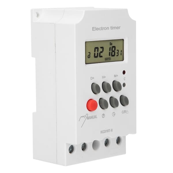 Digital Time Switch LCD Display Mikrodator Elektron Timer Switch ABS 220V KG316TII