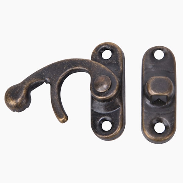 30 kpl Haspkrok Retro-tyyliä Iron Hasp Smykkeille Lahjapakkaukselle 3,2 x 2,8 cm Pronssi Vasen Hasp