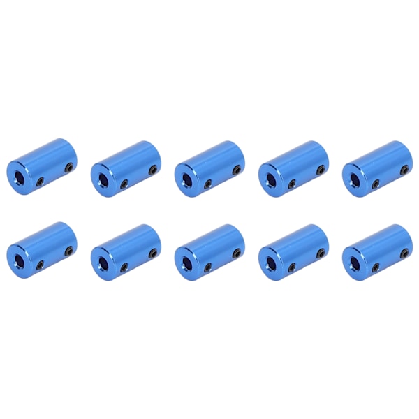 10 stk Akselkobling Stepmotorkobling 14 mm Diameter 25 mm Lengde Ledkontakt 5x8 mm / 0,2x0,31 tommer Blå