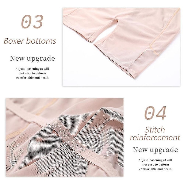 Putede Butt Enhancer Shaper Boyshorts Undertøy for Kvinner XL Hudfarge