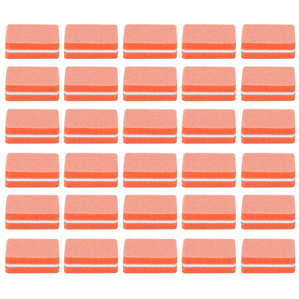 30 stk Mini Neglebuffer Profesjonell Bærbar Hjemmesalong Neglepussing Slipblokk Manikyr Verktøy Oransje