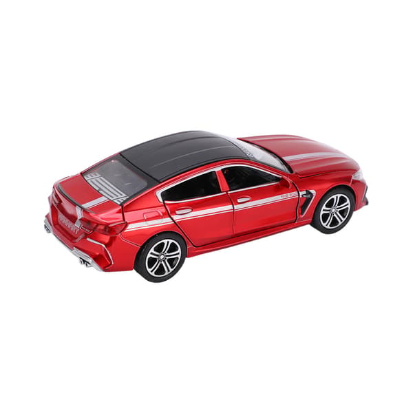 【NX】1/32 Legering Trykstøbt Modelbiler Træk Tilbage Legetøjsbiler Bilmodel med Lyd og Lys til Børn Rød