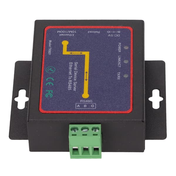 RS485 til RJ45-omformer 300bps til 230400bps Minus10℃ til 55℃ 10/100M Datahastighet Ethernet Seriell Server Kompatibel med Windows-system
