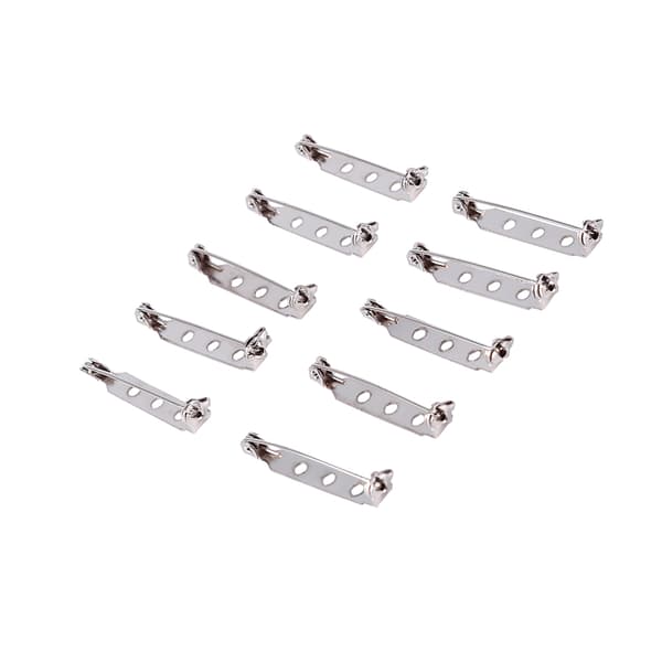 50 stk. Bar Pins Broche Lås Tilbage Sikkerhedsfanger Rullende DIY Håndværk 32mm