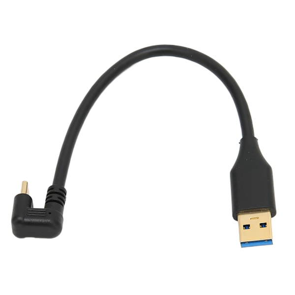 USB-kaapeli 5 Gbps USB 3.0A uros AMC tyyppiin C U-muotoinen kyynärpää ABS-datakaapeli latausdatansynkronointiin (0,2 m 0,66 jalkaa)