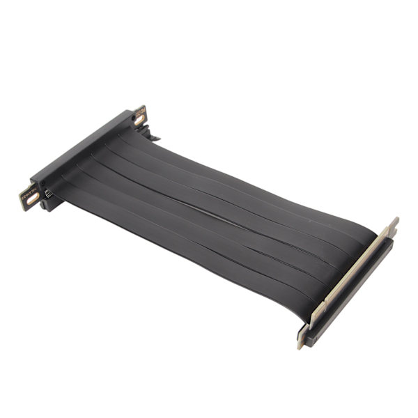 PCIE 3.0 X16 Riser-kaapeli 180 asteen korkea nopeus joustava kaksinkertainen käännetty liitin GPU-näytönohjaimen jatkokaapeli musta 30 cm / 11,8 tuumaa