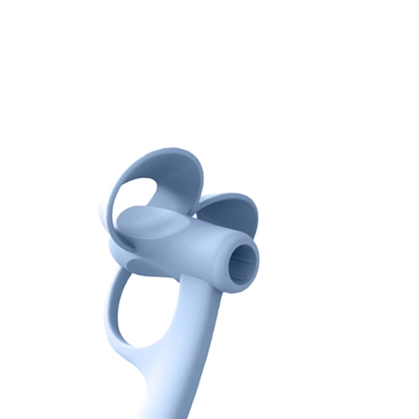 Børne Skriveholdningstræner Justerbar Ergonomisk Aflastning Håndled Tryk Pen Grip Corrector til Børn Blå