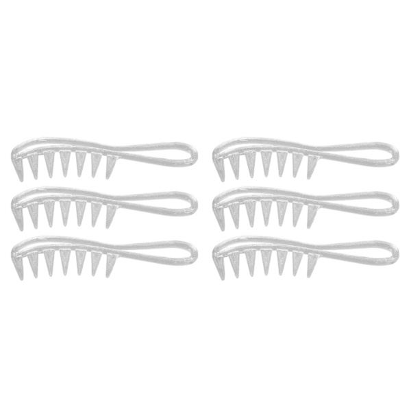 10 kpl Leveähampainen Kampa Ergonomisesti Muotoiltu Kahva Kannettava Muovikampa Miehille Naisille Hiusten Muotoilu Flash Silver