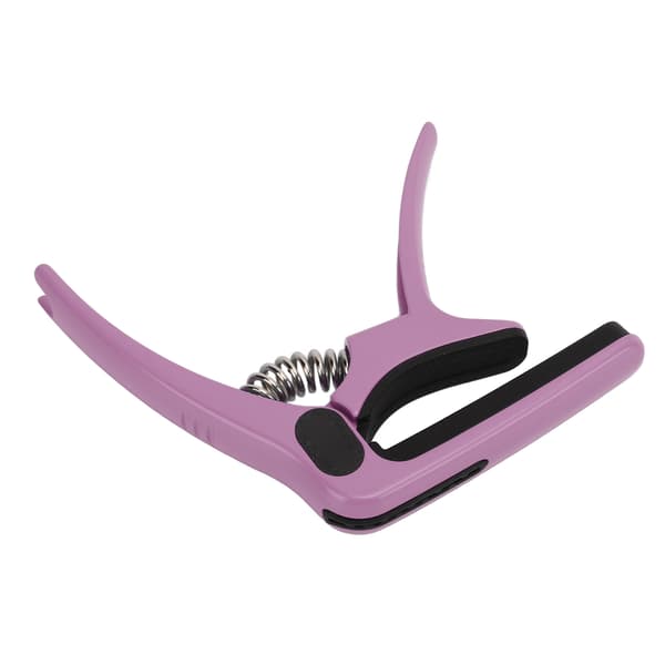 Metal Guitar Capo Tone Adjustment Tool med Pick Holder String Instrument Tilbehør Lilla