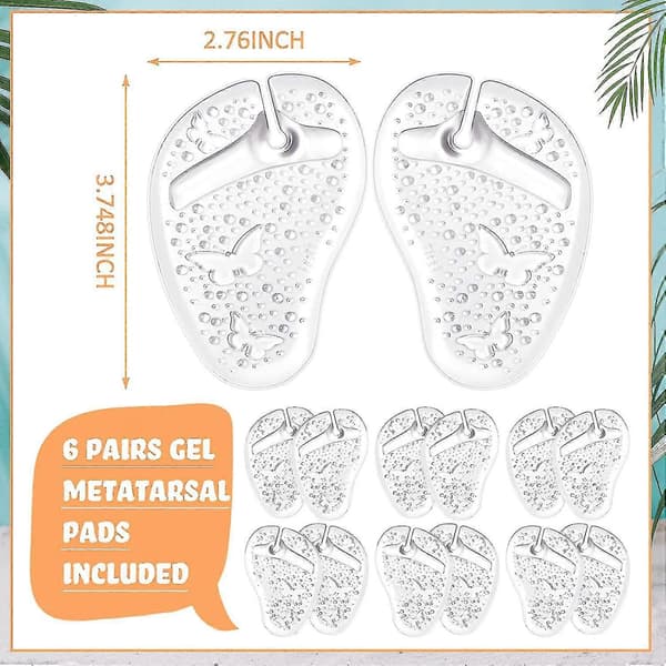 par tåskyddskuddar för flip-flops halkfria silikongelfotkuddar separatordynor
