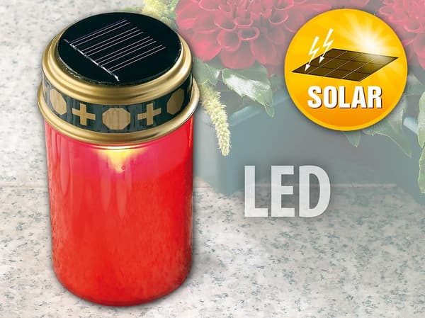 Soldrevet LED-gravlygte med lyssensor