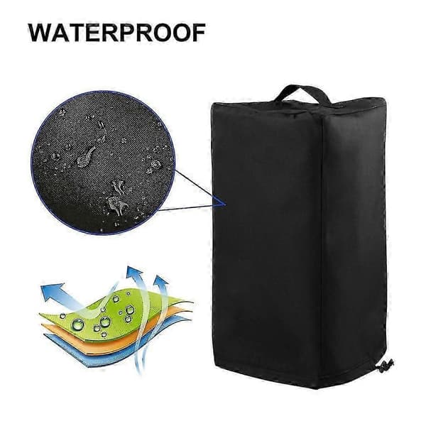 Suojapeite Universal Camper Jack Cover Vedenpitävä Perävaunun Lisävaruste Musta-Yvan