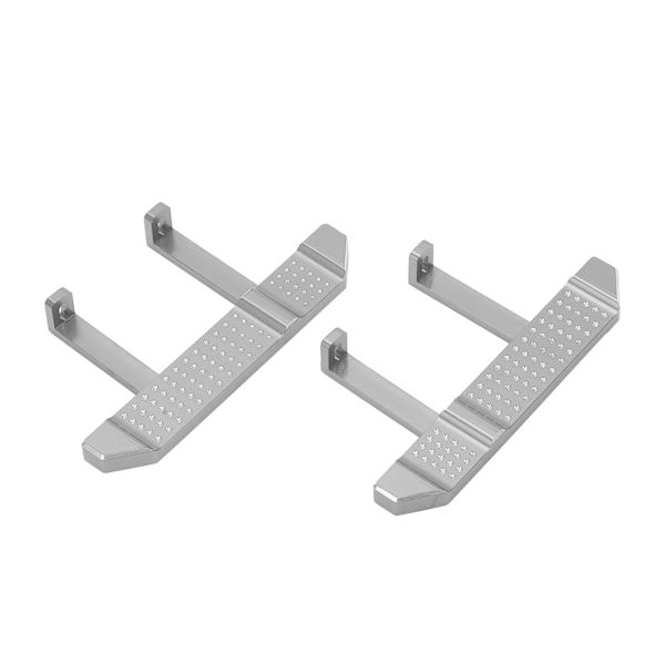 Metallpedaler i aluminiumlegering, utsøkte sideplatepedaler for D90 for D91 for D96 for D99 for D99S 1/12 RC klatrebil R790S sølv