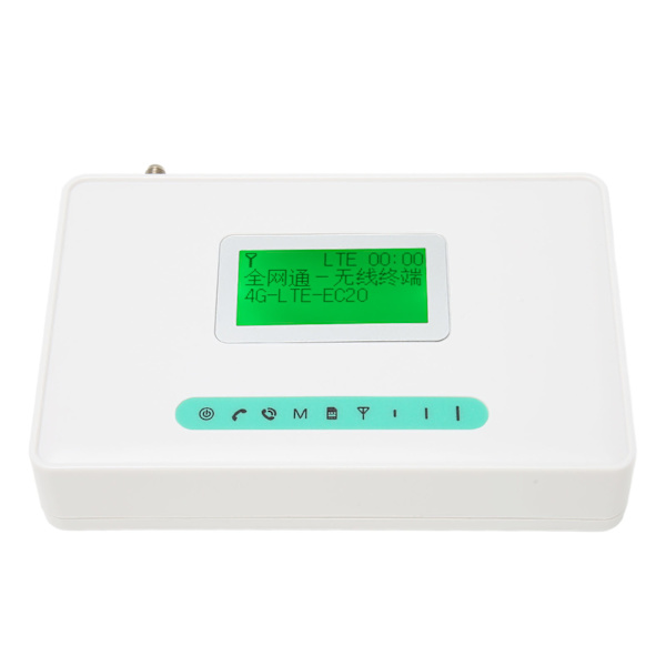 GSM Fast Trådløs Terminal 4G LTE Quad Band Support Signal til Omvendt Polaritet Auto IP Desktop Caller ID Dialer 100‑240V US-stik