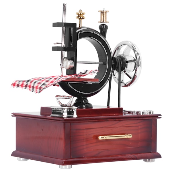Symaskin Spellåda Clockwork Retro Style Craft Collection Bordsdekoration