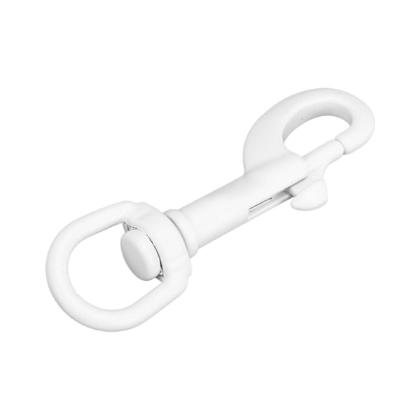75 mm Kääntyvä Silmäpult Snap Hook DT75B 316 Ruostumaton Teräs Merikvaliteetti Yksipäinen Sukelluskoukku Avaimenperälle Koiranhihnalle Kameraremille Valkoinen