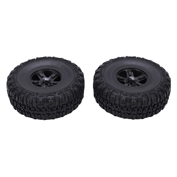 2kpl pyörän vanne- ja rengassarja Traxxas Slash 1/10 RC Short Course -kuorma-auton renkaille, päivitysosat, musta
