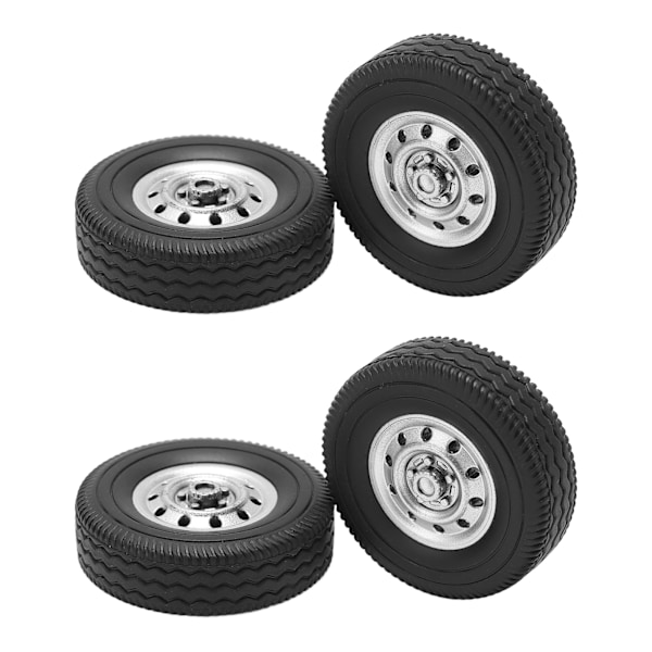 RC bilgummi dekk plastnav RC hjulfelg og dekk for WPL D12mini oppgraderingsdel