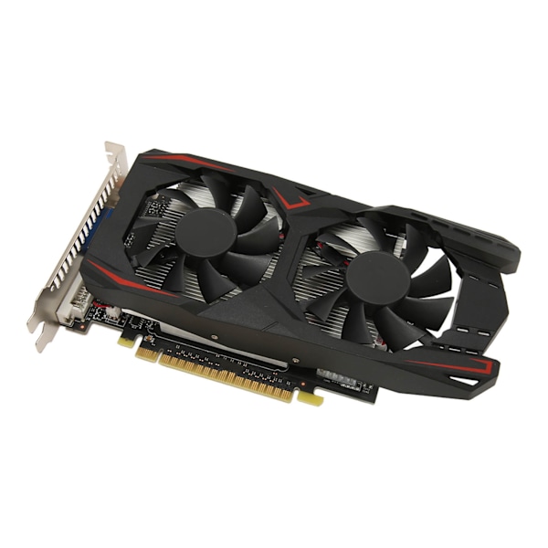 Dual Fan Grafikkort 4GB DDR5 128bit Snabbkylning Lågt ljud Videospel Grafikkort Chip för stationär PC GTX1050Ti 4GB DDR5 128bit