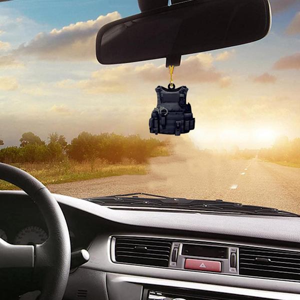 Joulukoriste Poliisi Varusteet Joulupukki Joulukuusi Riippuva Koriste Auto Takapeili Reppu Riippuva Lomajuhlat Koriste