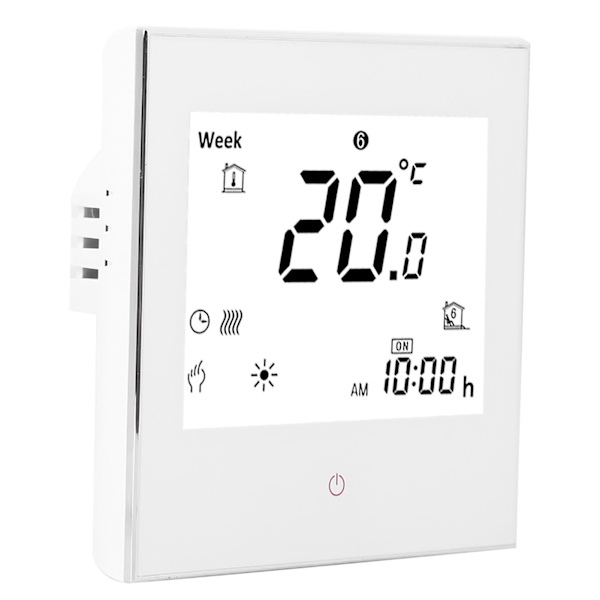 Værelsetermostat med ugeprogrammering LCD-skærm Berøringsskærm 5A AC110‑230V