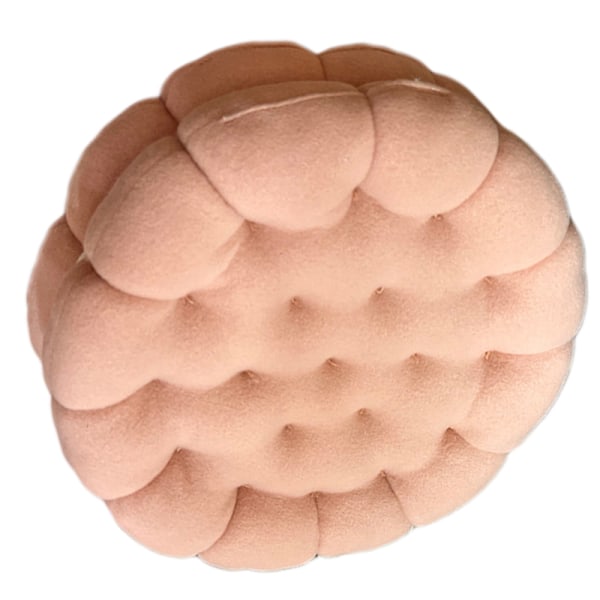 Cookie Kudde Söt Mjuk Andas PP Bomull Fyllning Sittdyna för sovsal Sovrum Sängbord 450g Strawberry Pink