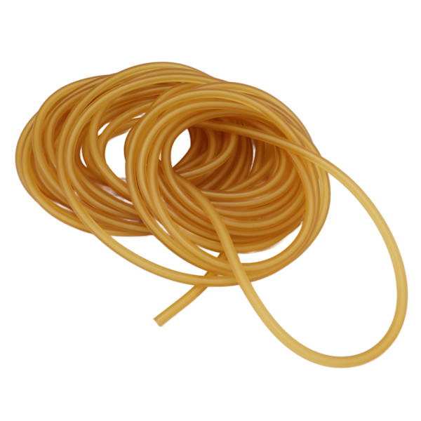 Latex Gummiband Gult Hög Elasticitet Naturligt Gummistub för Slungor Tillverkning Fitnessövningar Utomhusjakt 10 Meter