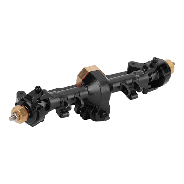Alumiiniseosinen etuakselin kokoonpano Axial SCX24 AXI90081 1/24 RC-autoille Osia Musta