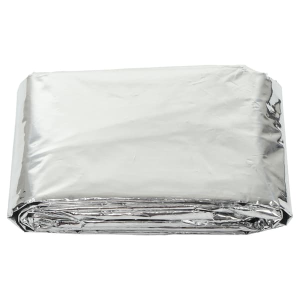 Nødsituationsponchoer Vandtætte Vindtætte CPP Aluminiumfolie 0,012 mm Tyk Sølvreflekterende Nødsituationstæpper til Rejser