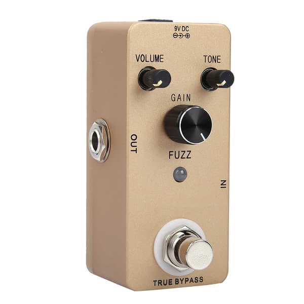 Helt metallhus elektrisk gitarr Fuzz Style Effekt Pedal Distortion Kompatibel med rockmusiker