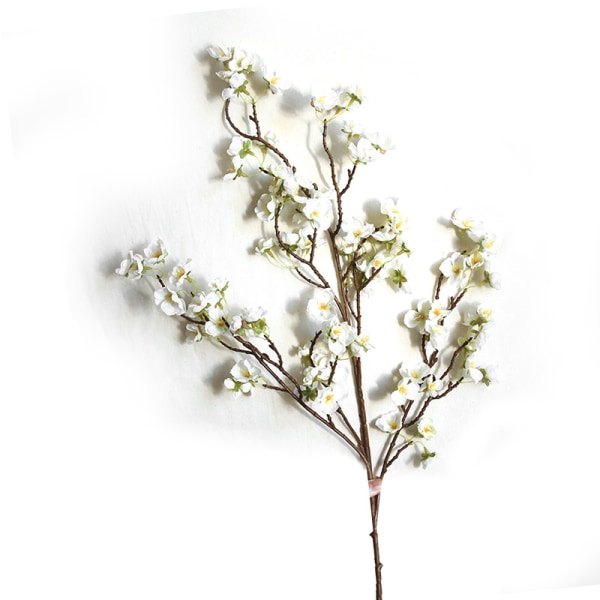Keinotekoinen kirsikankukka 4 oksaa Dekoratiivinen luonnollinen kirsikankukka oksat Deko 97 cm Valkoinen