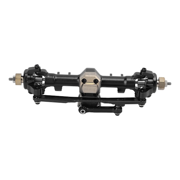 Alumiiniseosinen etuakselin kokoonpano Axial SCX24 AXI90081 1/24 RC-autoille Osia Musta