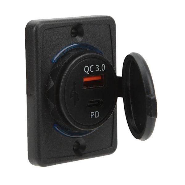 18W PD Autolaturiadapterpistorasia QC3.0 USB Nopea lataus Universaali tulo 12‑24V sähkölaitteille asuntoautoille