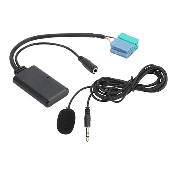 Bil Trådløs Lyd AUX Inngang Adapter Wire Bluetooth 5.0 med Mikrofonutbytte for Becker