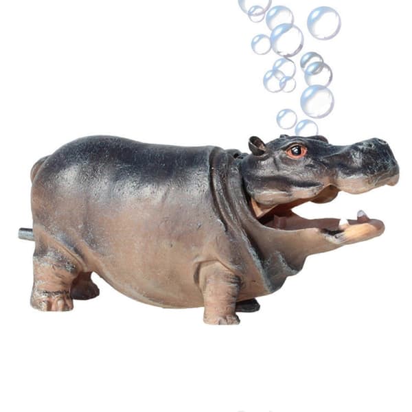Harts akvariumbubblare flodhästfiskpump Pneumatisk luftsten gallon